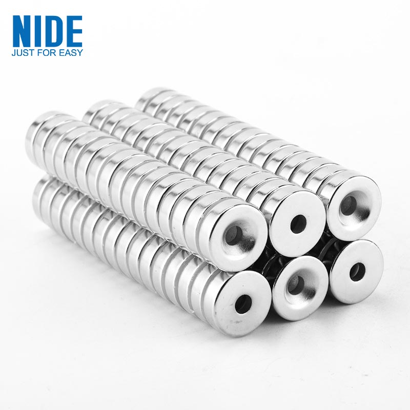 Round Neodymium Sintered NdFeB Magnet Cum Hole